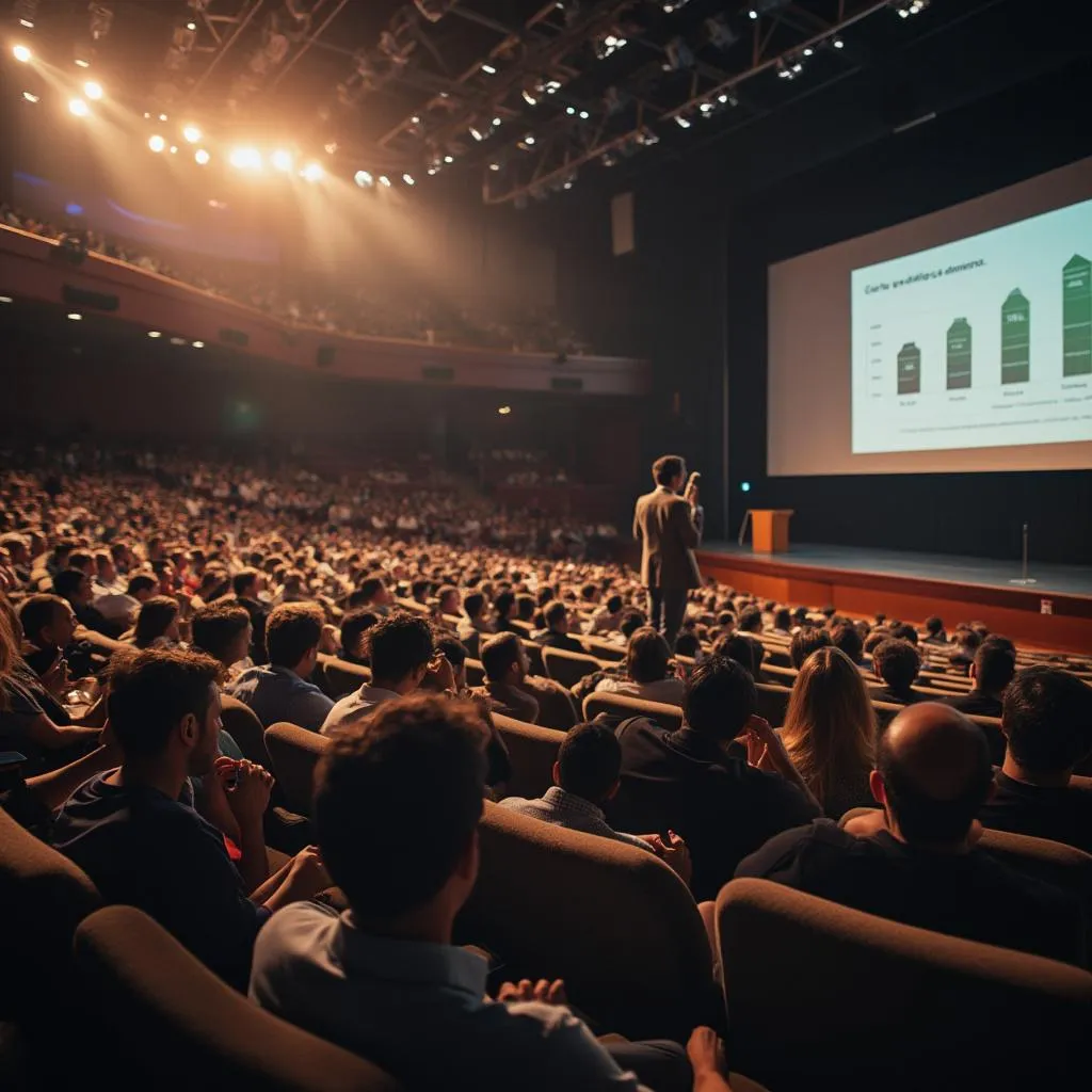 Palestra em evento corporativo