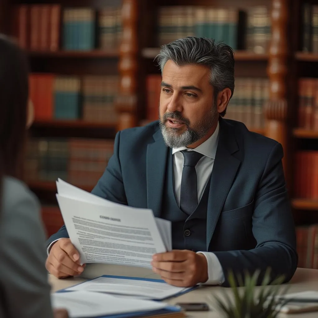 Atendimento jurídico a cliente